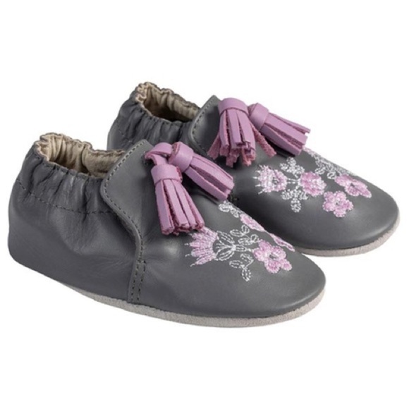 Robeez Grey Wren Soft Soles 18-24 Mon NWT - Picture 1 of 9